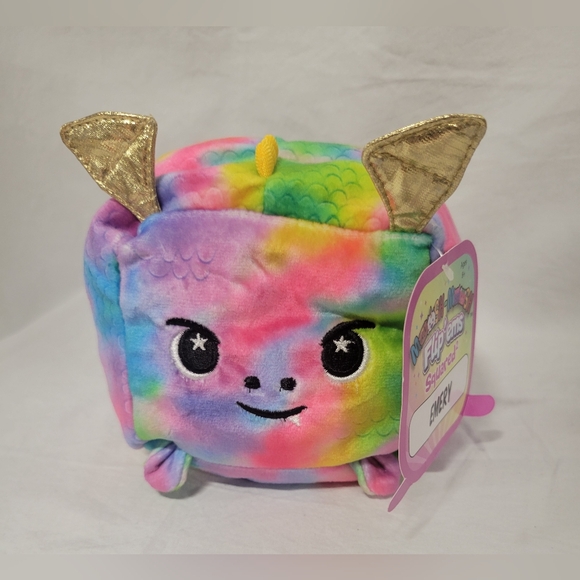 Moosh Moosh Emery Flip Em Squared Reversible Rainbow Plush Stuffed Animal Toy - Picture 7 of 7